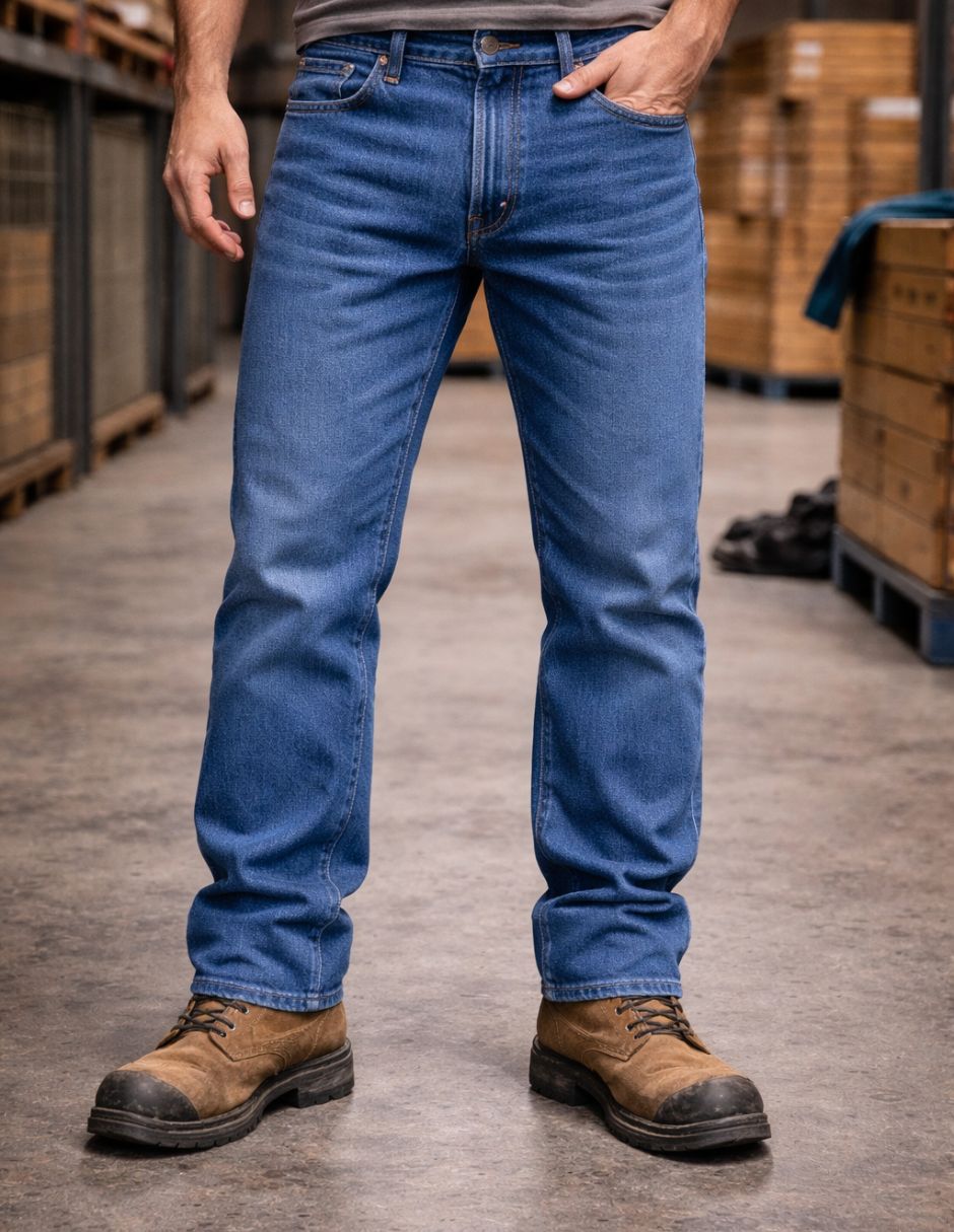 Jeans straight para hombre 4