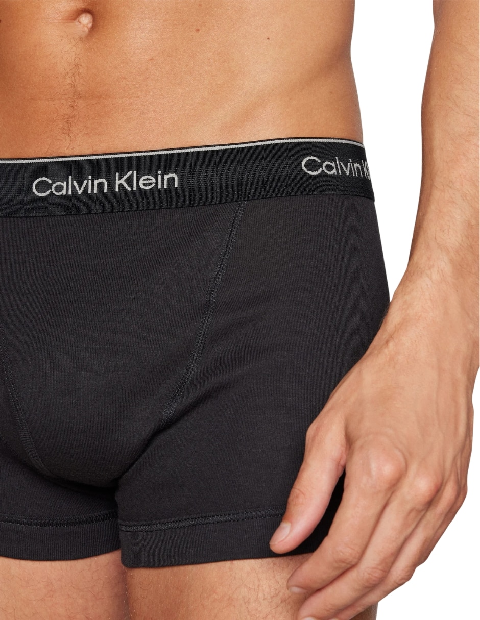 Bóxer trunk calvin klein de algodón para hombre 3 piezas unisex
