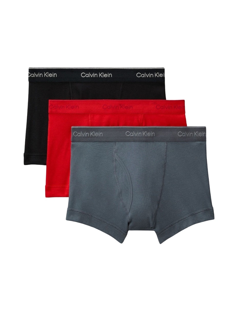 Bóxer trunk calvin klein de algodón para hombre 3 piezas unisex