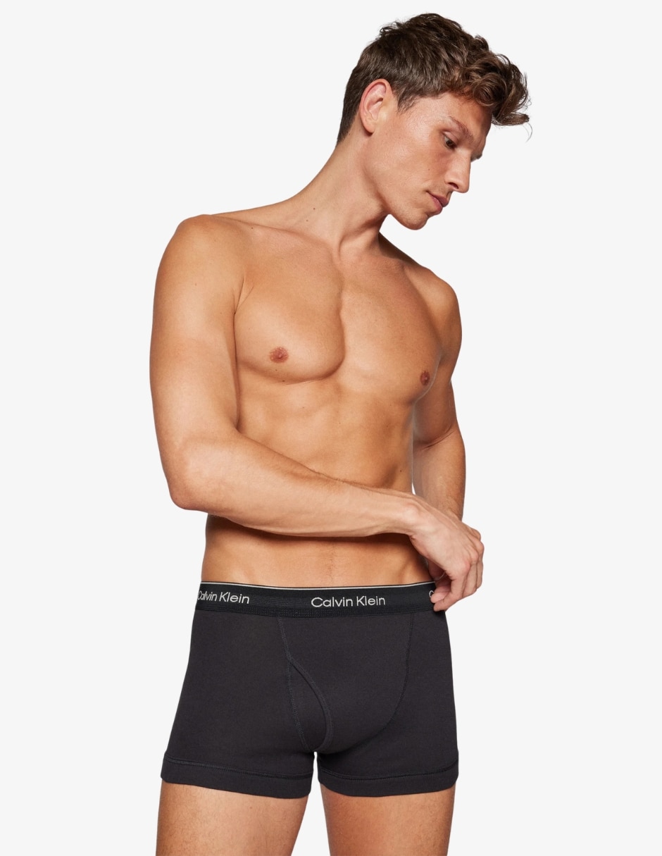 Bóxer trunk calvin klein de algodón para hombre 3 piezas unisex