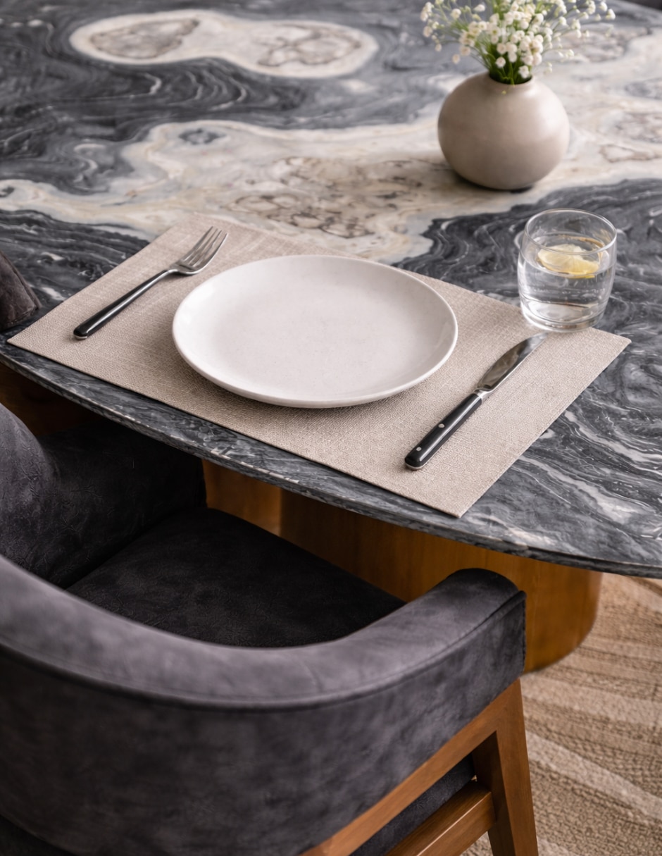 Comedor COMEDOR VANIGLAM para 6 personas de Mármol