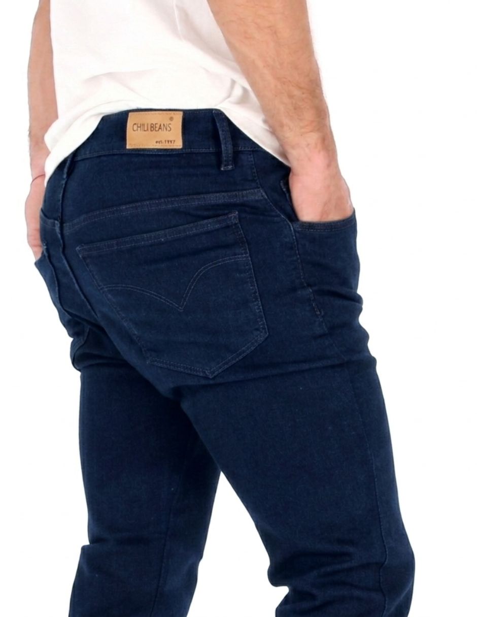 Jeans Skinny Chb Chili Beans Clothing Co. lavado obscuro para hombre
