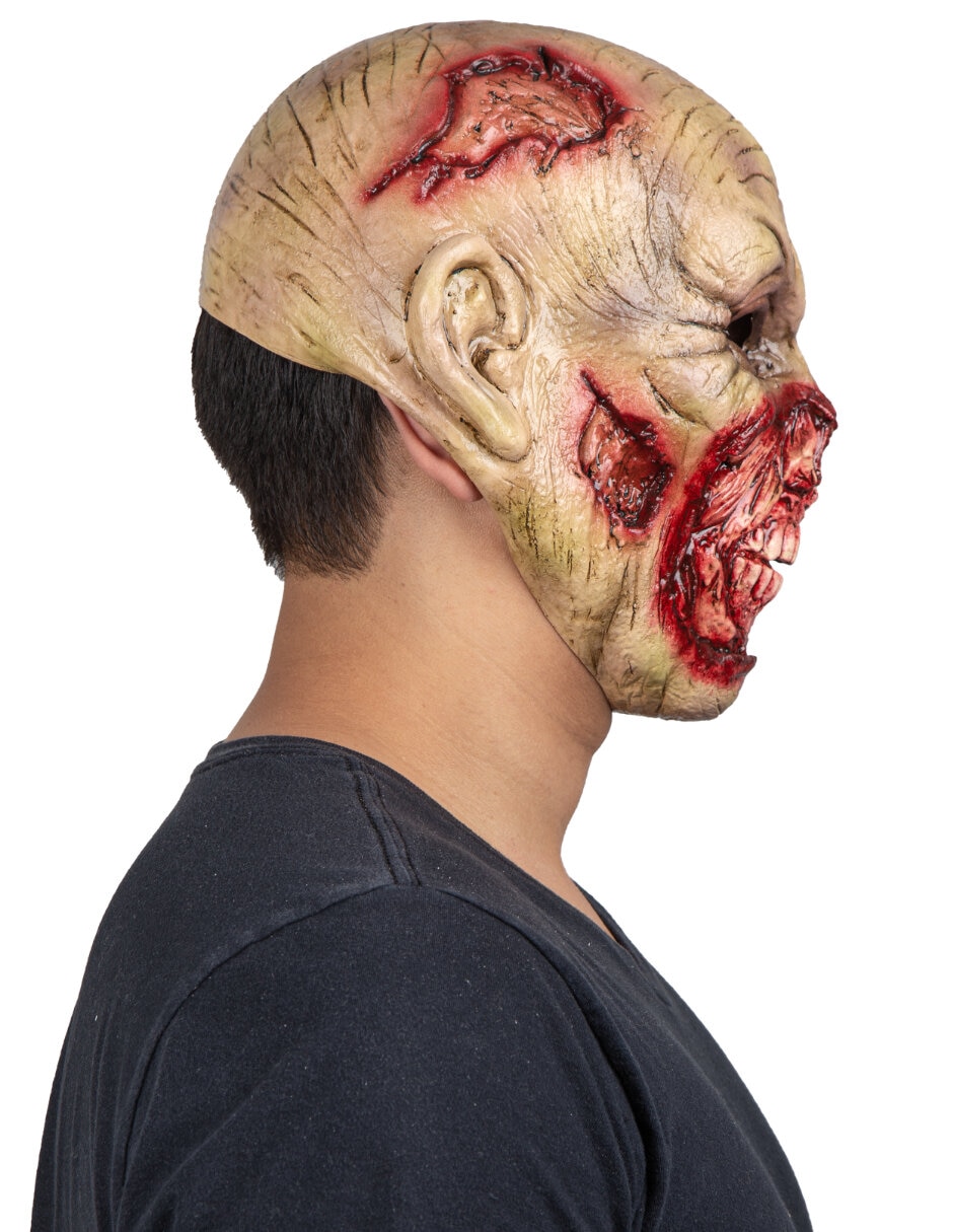 Máscara para disfraz de Zombie sangriento 4