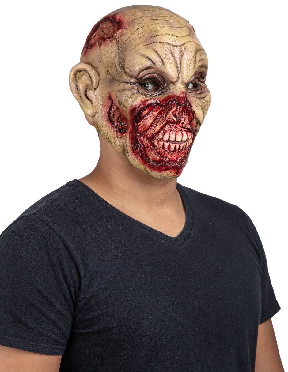 Máscara para disfraz de Zombie sangriento 6