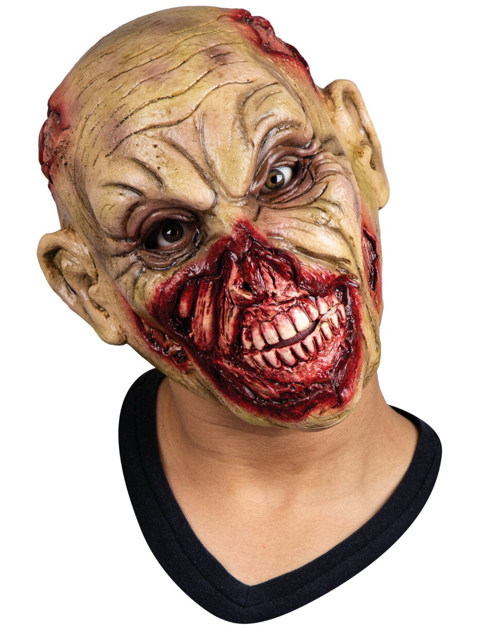 Máscara para disfraz de Zombie sangriento