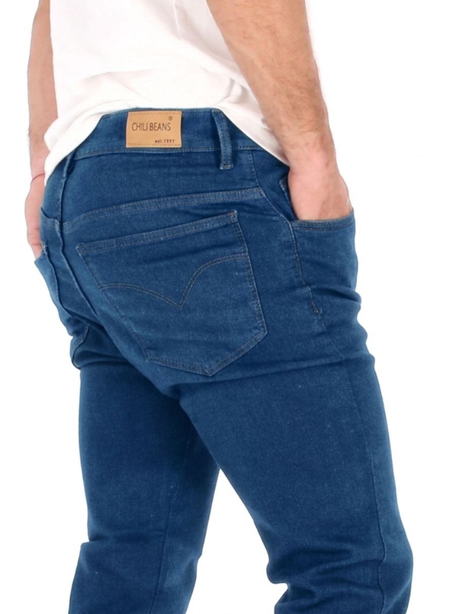 Jeans skinny Chb Chili Beans Clothing Co. lavado medio para hombre