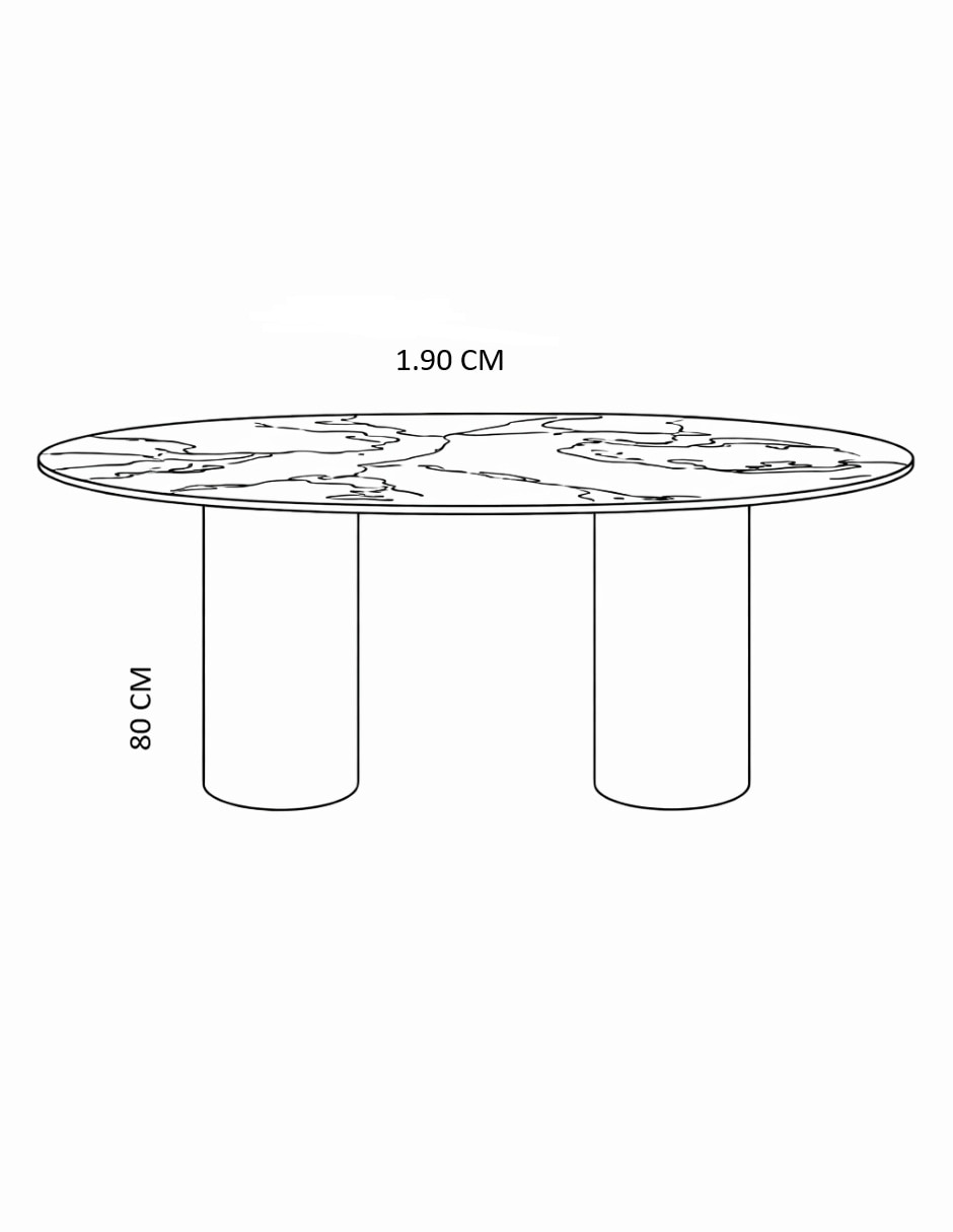 Comedor COMEDOR para 6 personas de MDF melamina 7