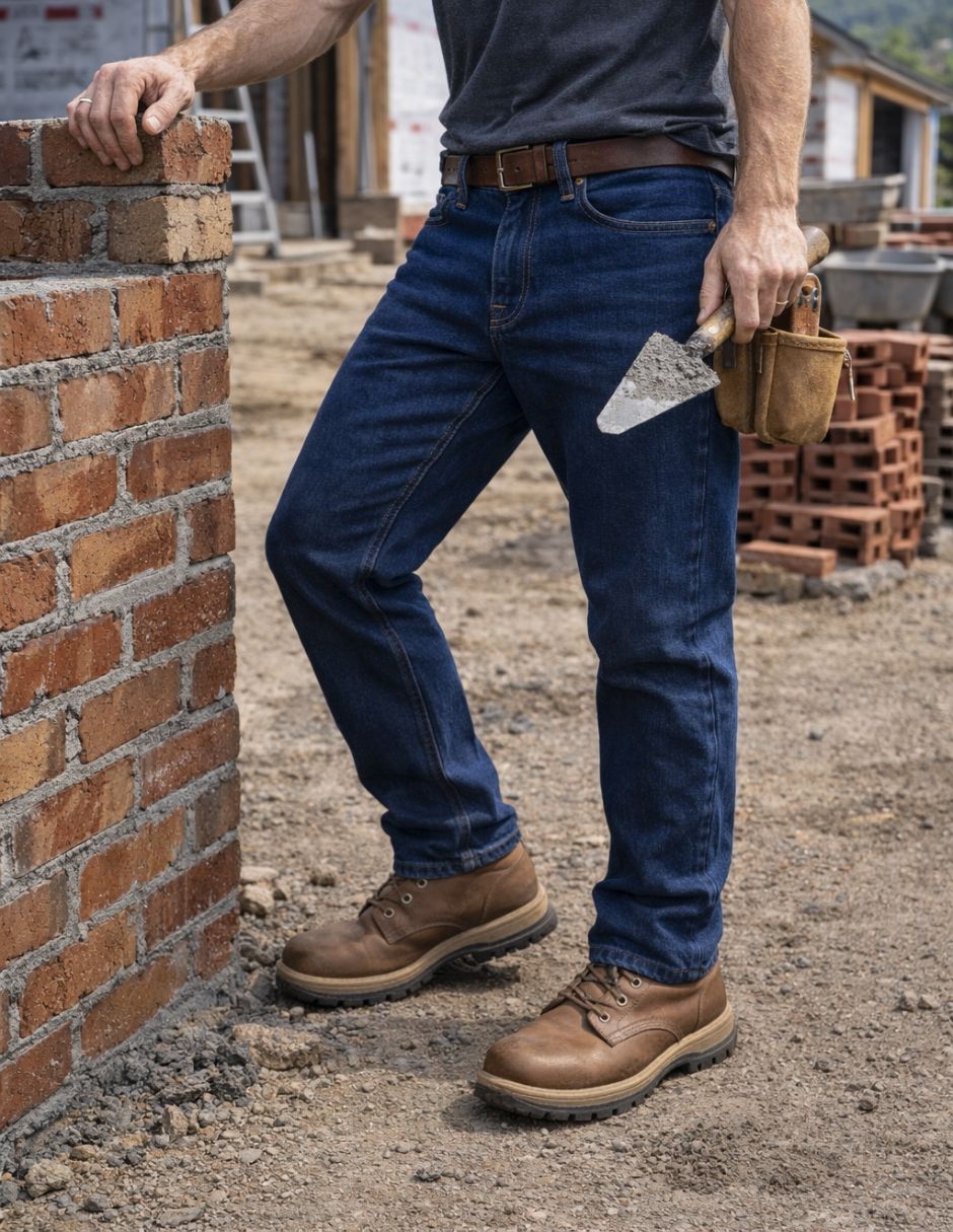 Jeans straight CHB Chili Beans Clothing CO. JNS/ROCA para hombre