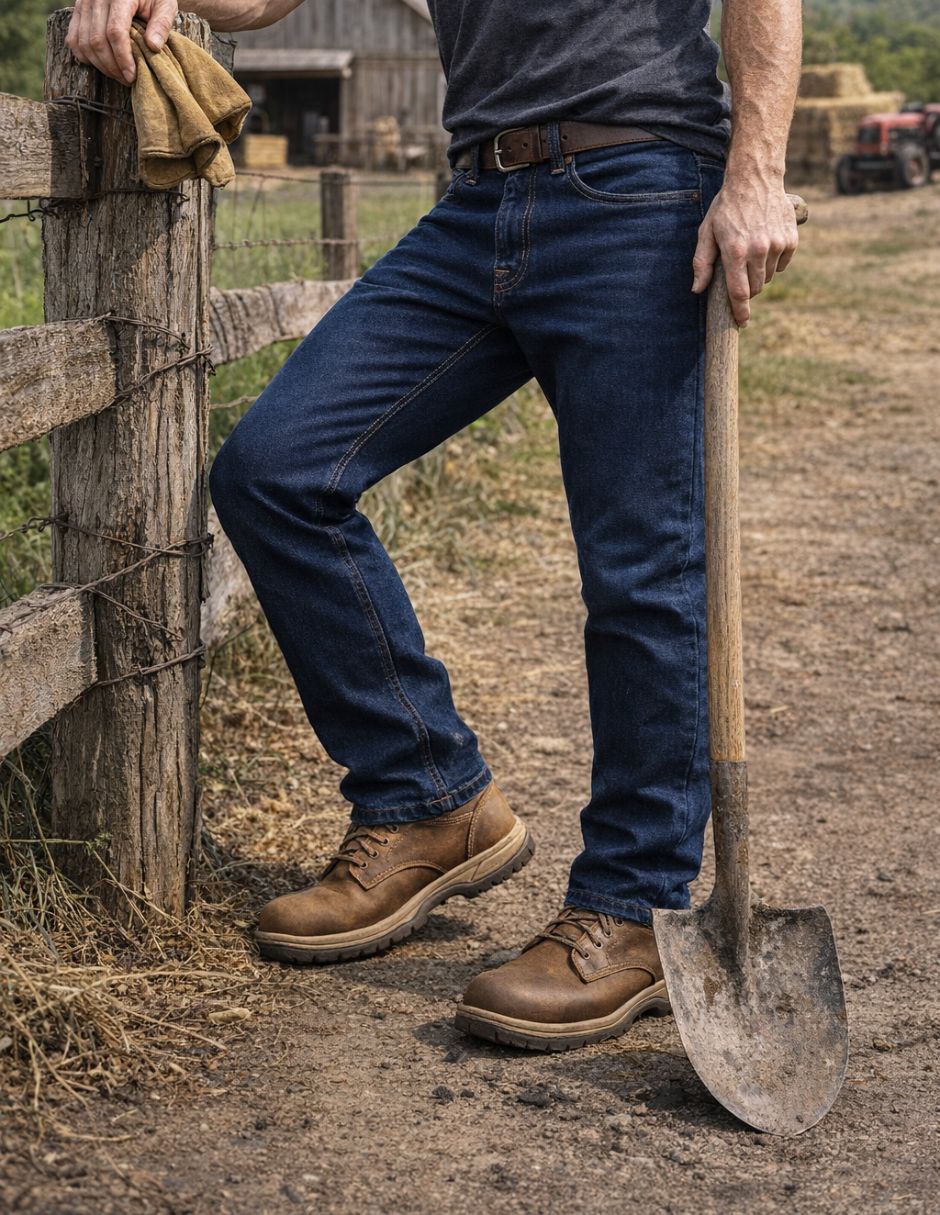 Jeans straight CHB Chili Beans Clothing CO. JNS/ROCA para hombre