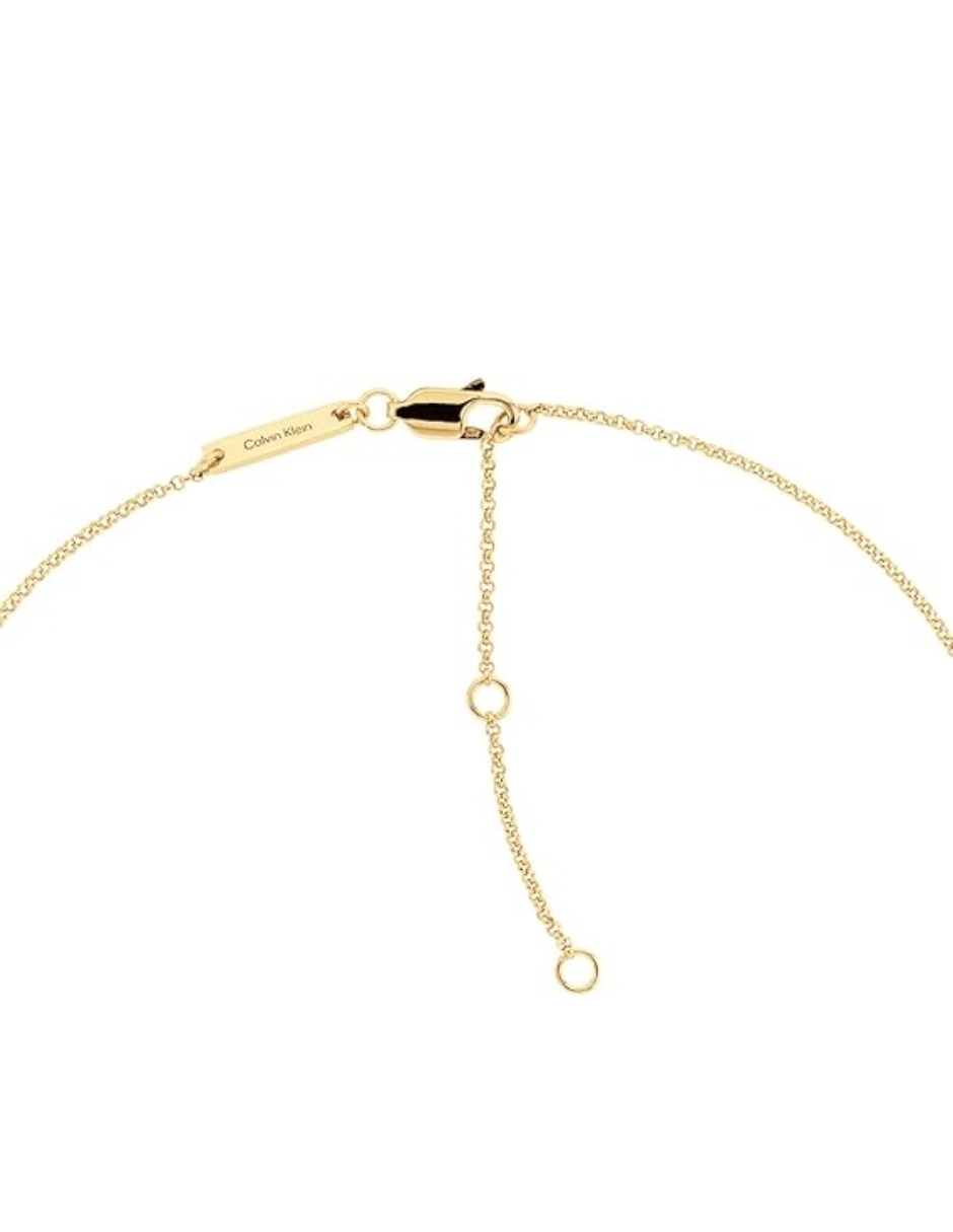 Collar circular Calvin Klein Minimal Pebble de plata P 925 y Oro 14 K