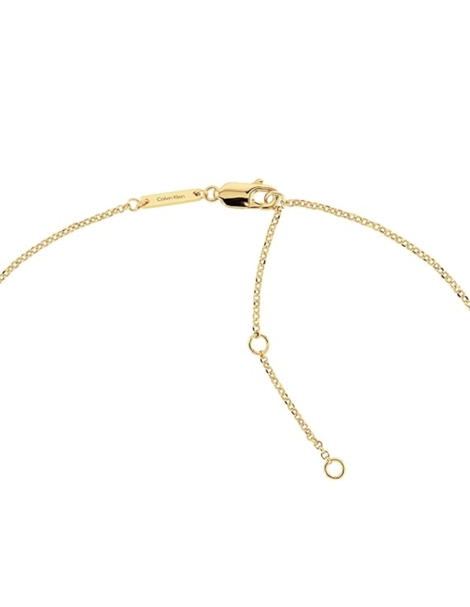 Collar con dije Calvin Klein Sculpted Triangle de plata P 925 y Oro 14 K