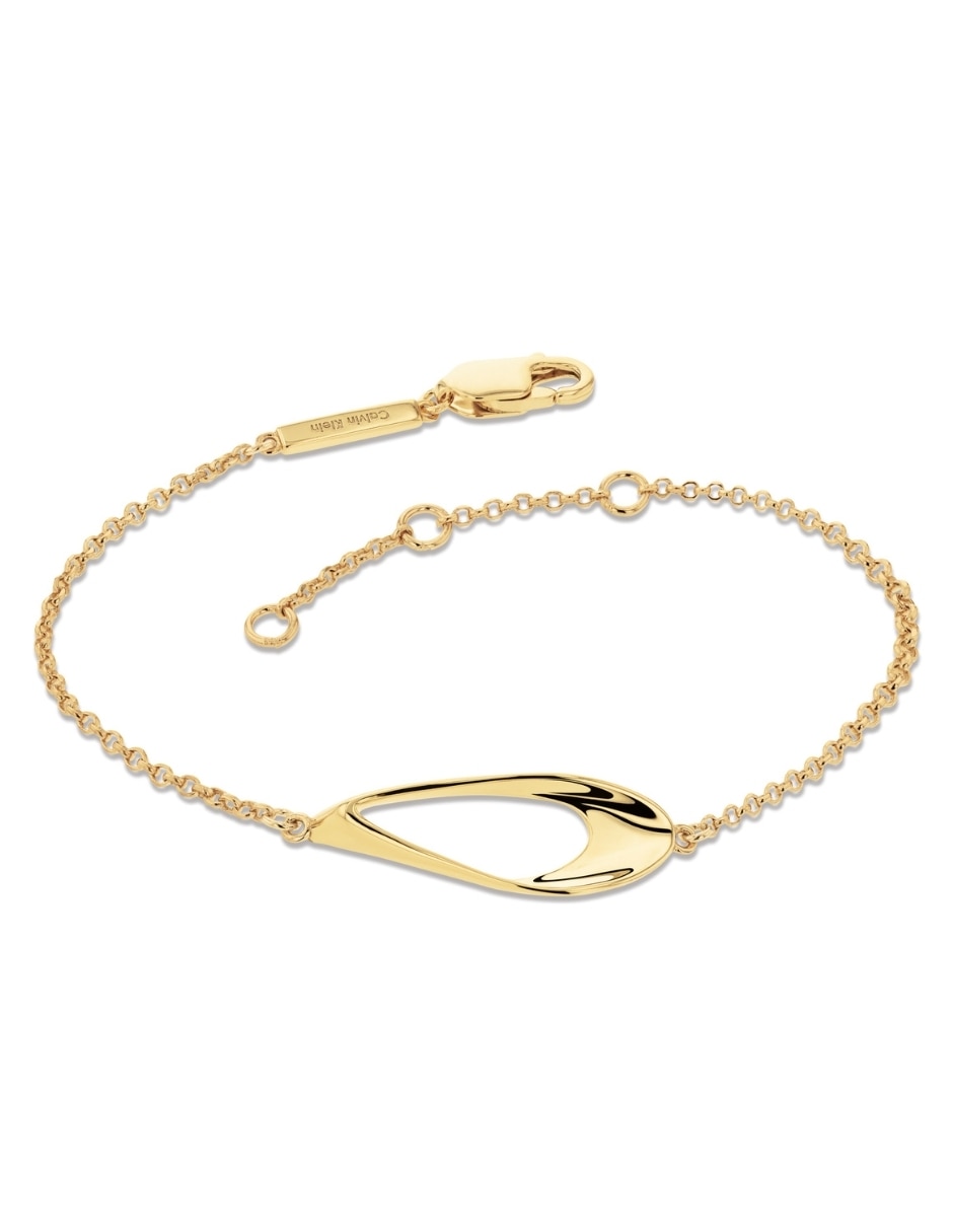 Pulsera de plata P 925 y oro 14 K Sculpted Triangle acabado baño de oro 2