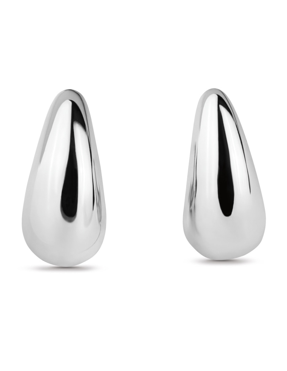 Aretes de gota Teardrop de plata P 925 con acabado pulido Aretes de gota Teardrop de plata P 925 con acabado pulido