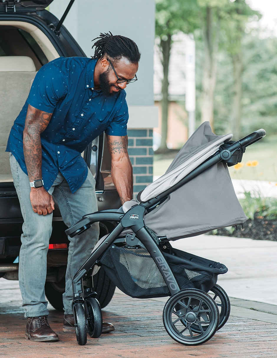 Carriola con portabebé Bravo Le Trio Travel System Atlas Usa Chicco plegable