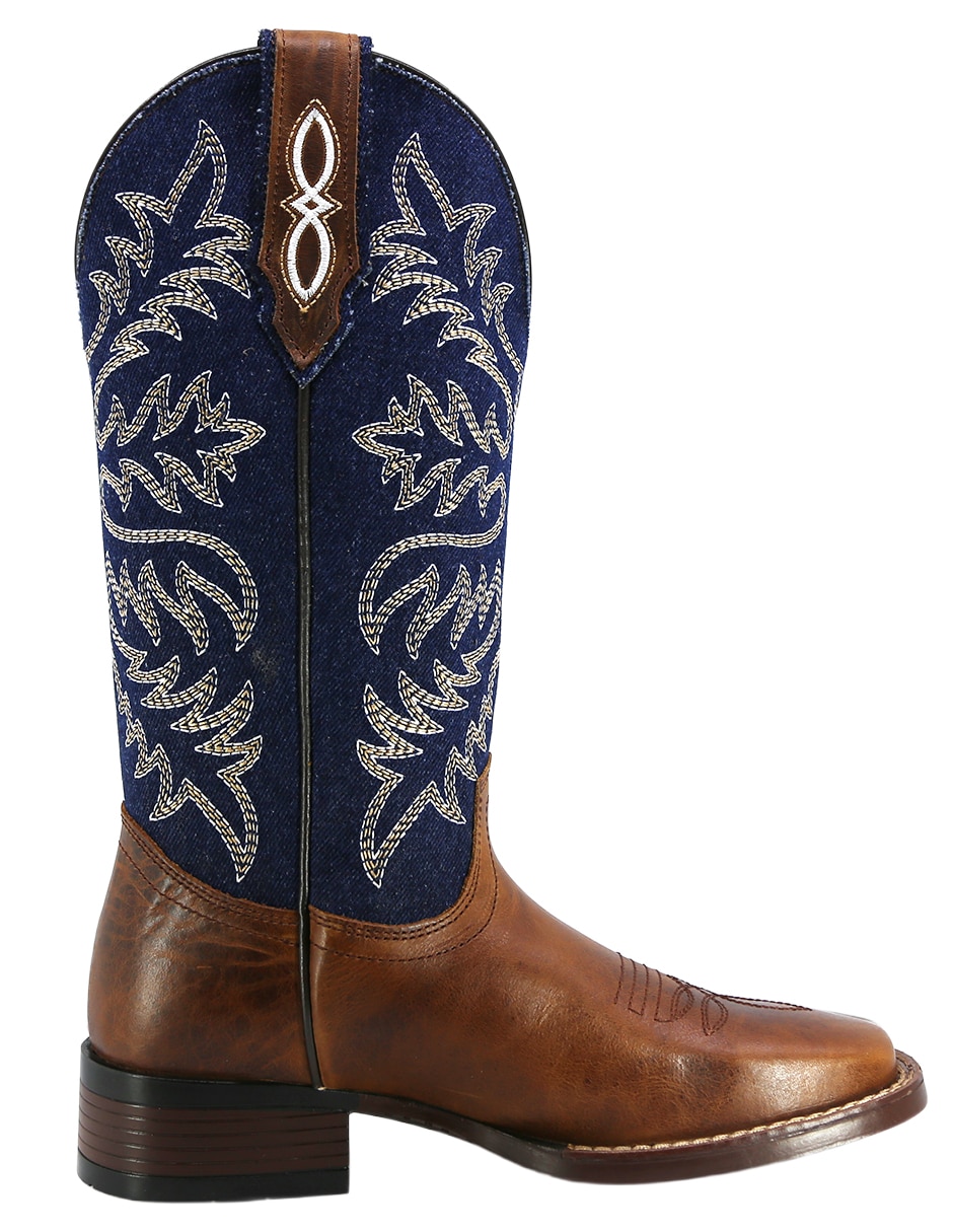 Bota cowboy abajo de la rodilla Texaban de piel para mujer