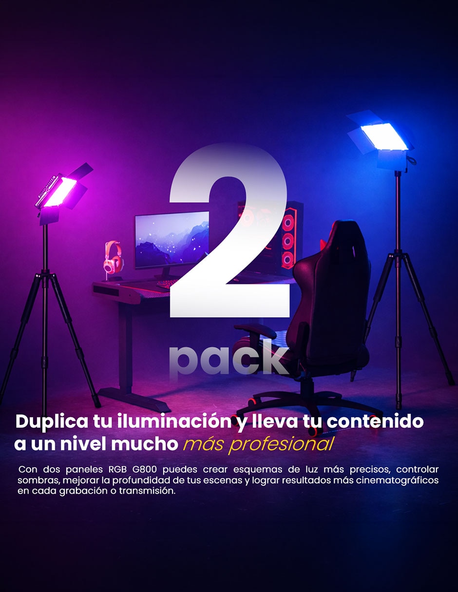 Lámpara para fotografía Livlux G800