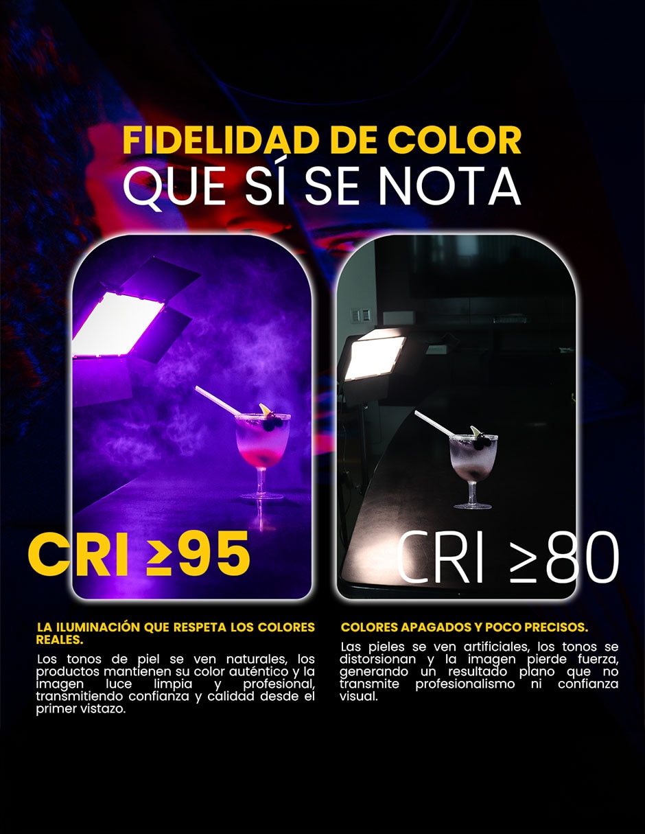 Lámpara para fotografía Livlux G800