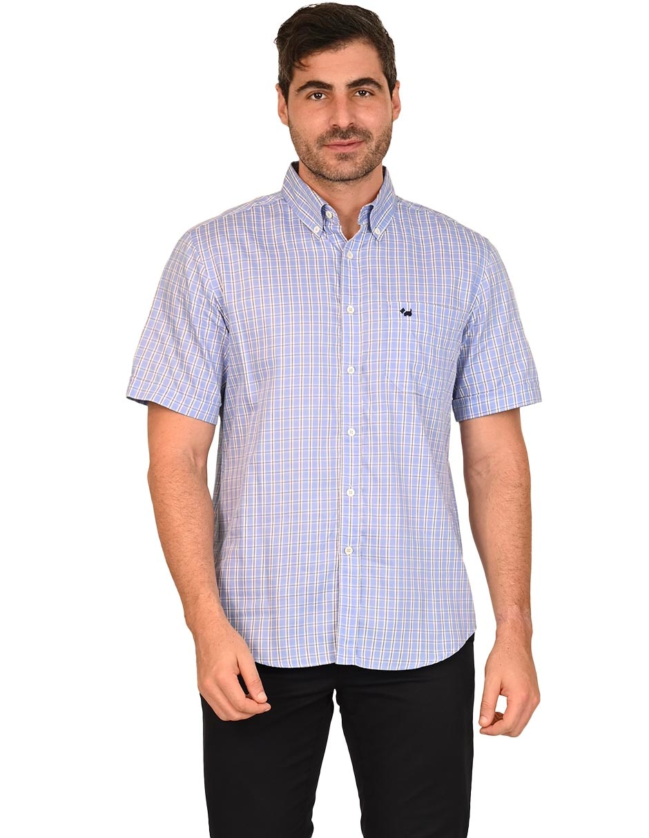 Camisa casual de algodón manga corta para hombre Camisa casual de algodón manga corta para hombre