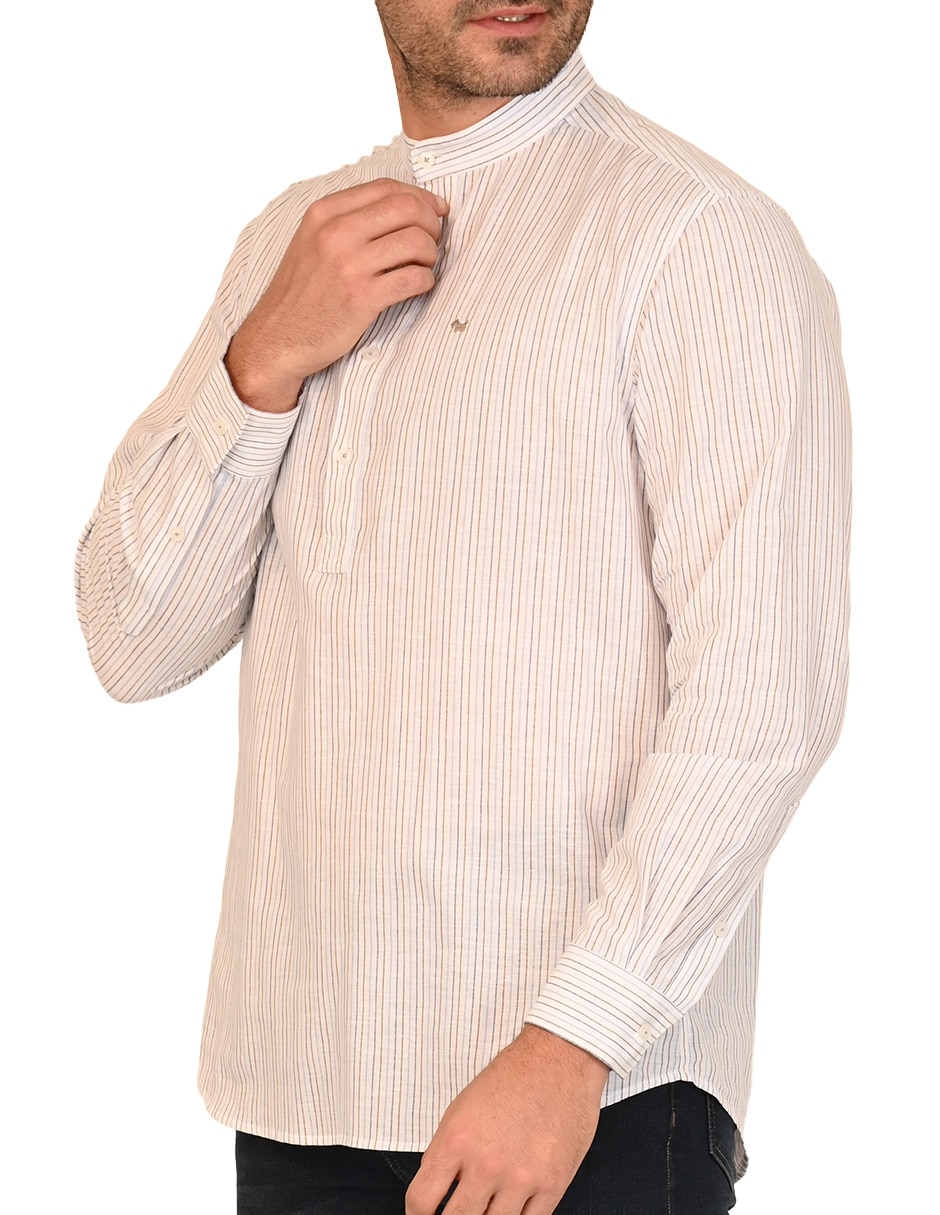 Camisa casual manga larga para hombre 3