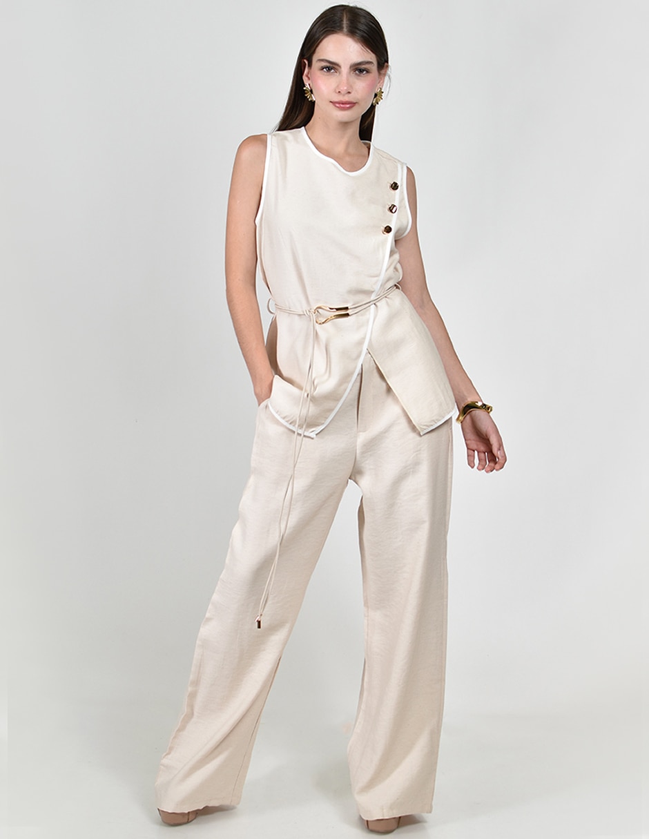 Conjunto pantalón casual roman fashion para mujer