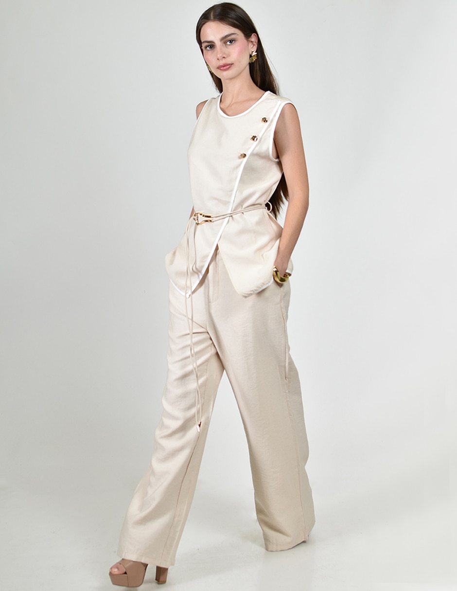 Conjunto pantalón casual roman fashion para mujer