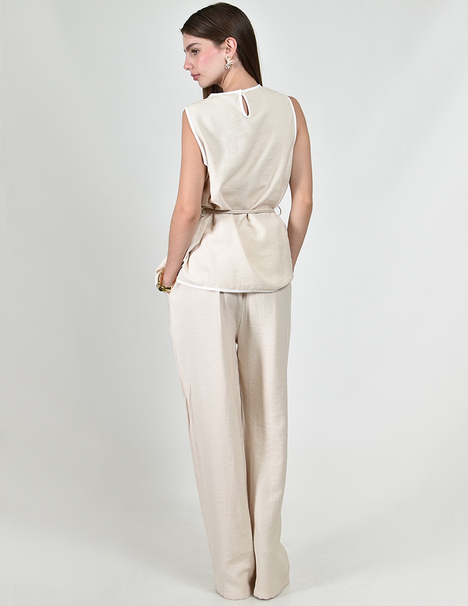 Conjunto pantalón casual roman fashion para mujer