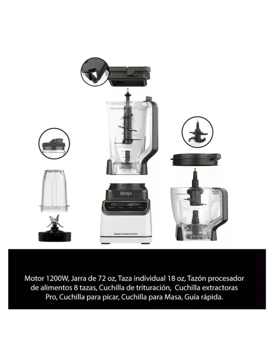 Set licuadora Ninja Grand Kitchen System 4 velocidades
