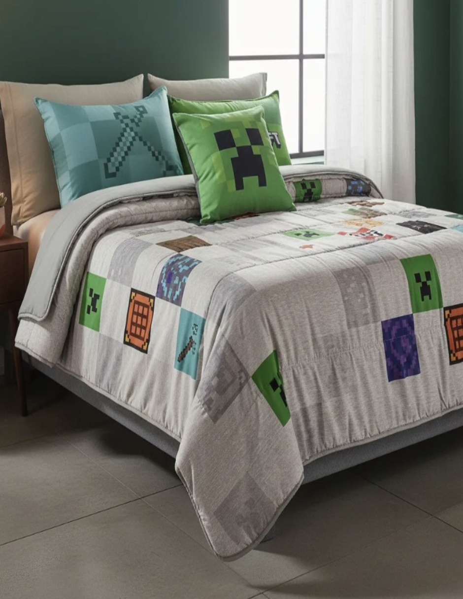 Set de colcha Vianney Minecraft