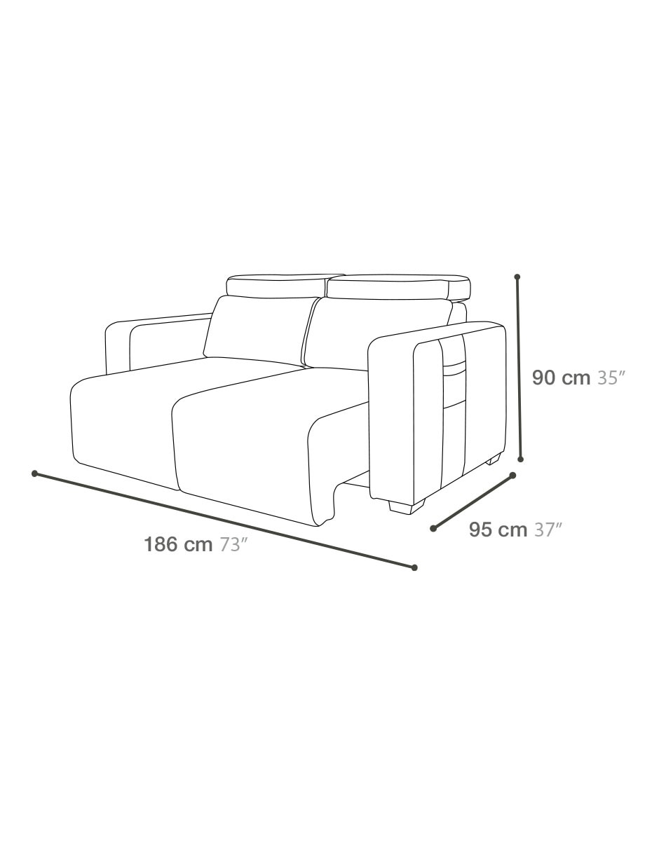Love seat Liban de Tela 6