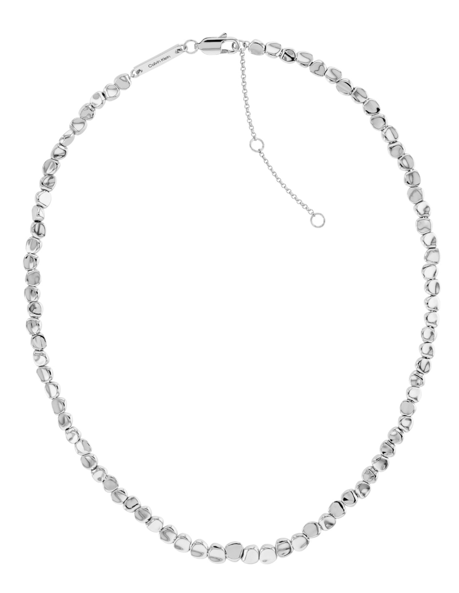 Collar Minimal Pebble de plata P 925