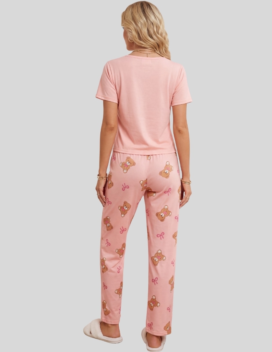 Conjunto pijama 3 piezas diferentes personajes para mujer 6