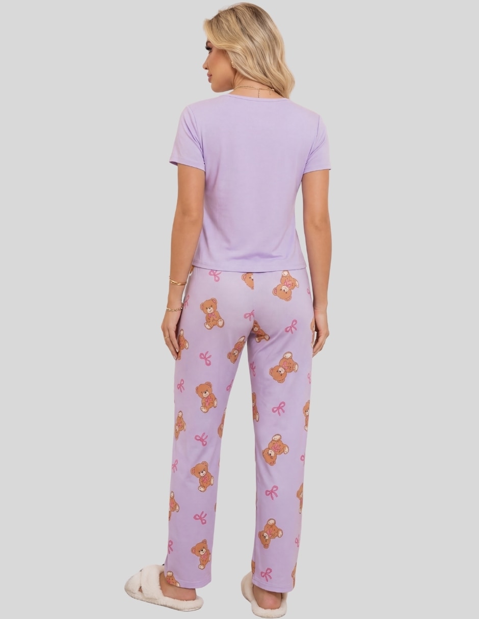 Conjunto pijama 3 piezas diferentes personajes para mujer 6
