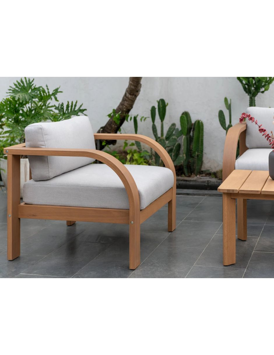 Set sala exterior MIDTOWN CONCEPT Sala de Jardin Brooke 4 Piezas