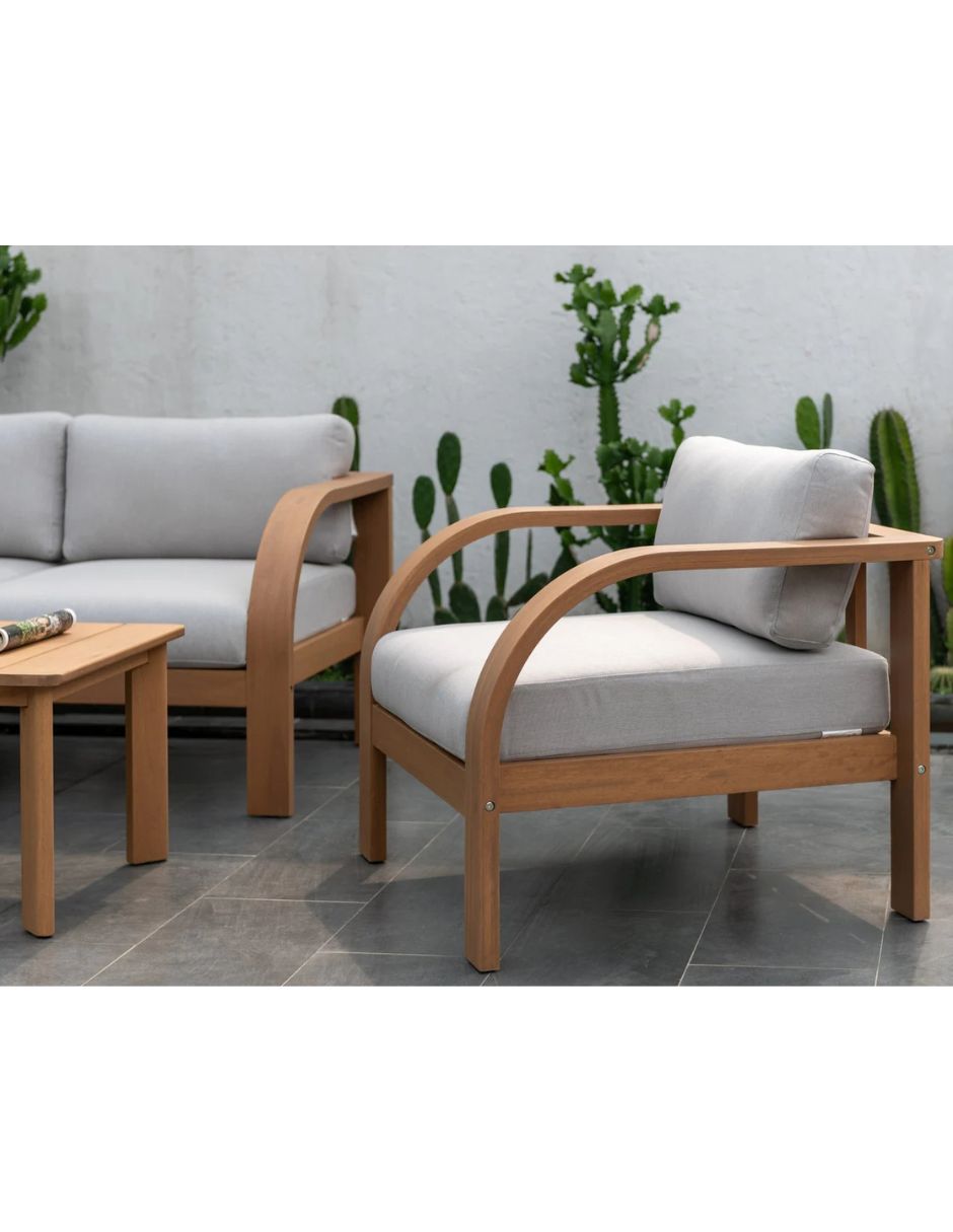 Set sala exterior MIDTOWN CONCEPT Sala de Jardin Brooke 4 Piezas