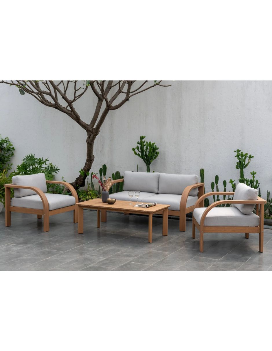 Set sala exterior MIDTOWN CONCEPT Sala de Jardin Brooke 4 Piezas