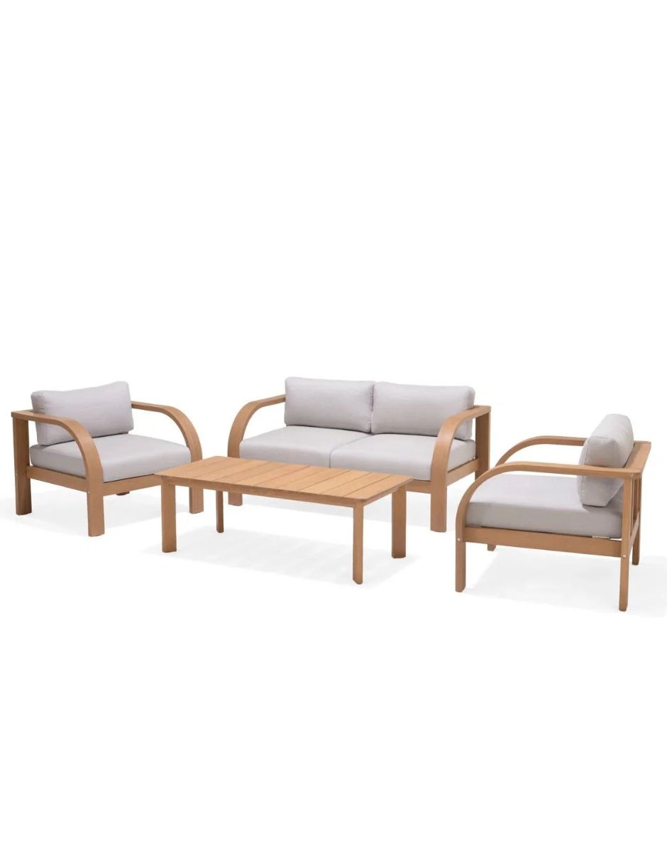 Set sala exterior Sala de Jardin Brooke 4 Piezas