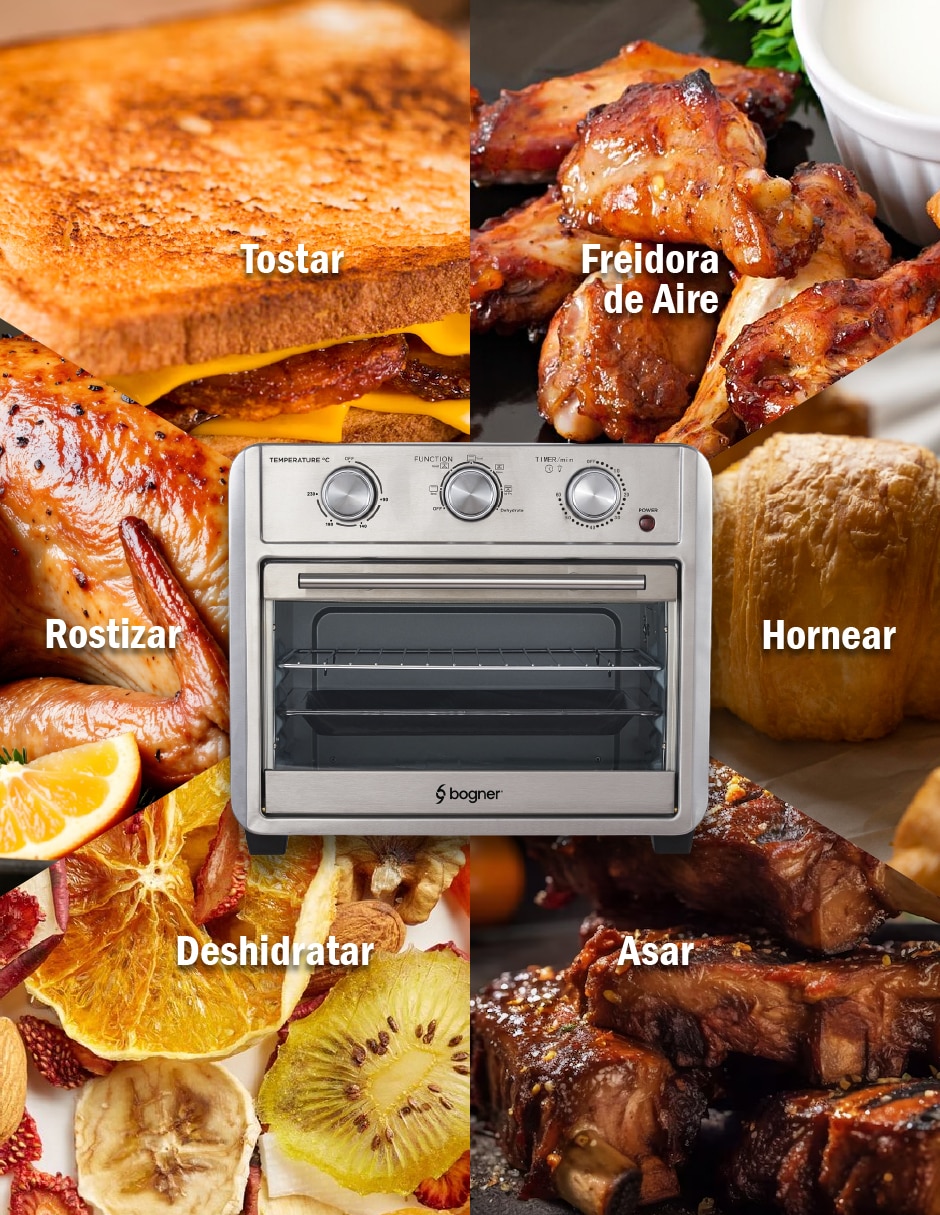 Horno eléctrico freidora Bogner BAF25 25 L
