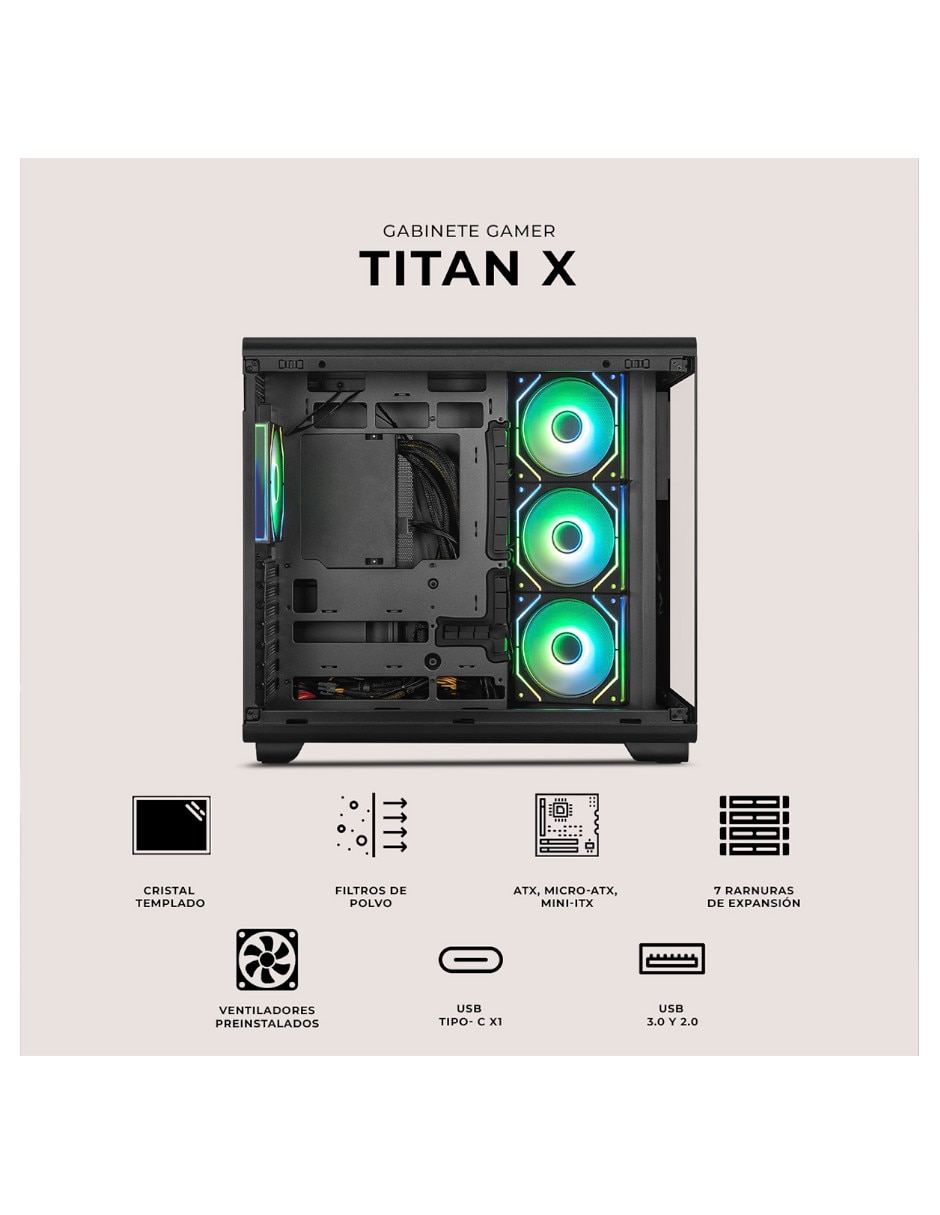 Gabinete Xtreme Pc Gaming Titán X
