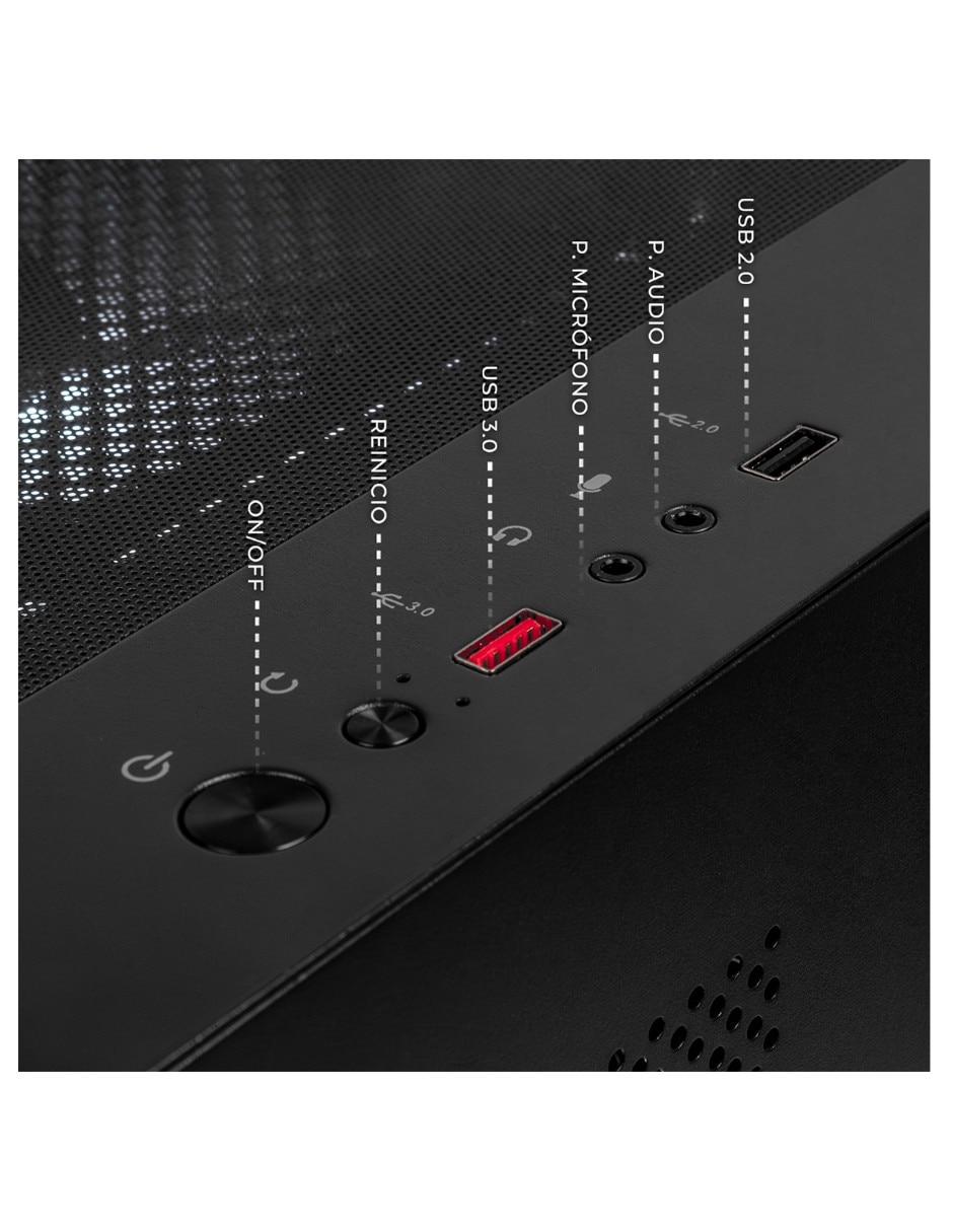 Computadora gamer XTPCR732GB5060TICHB AMD Ryzen 7 NVIDIA GeForce RTX 5060 Ti 32 GB RAM 1 TB SSD 6
