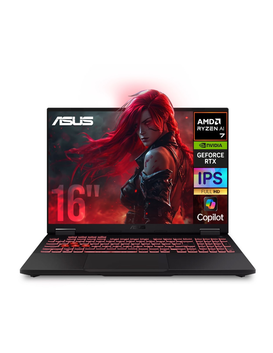 ASUS Laptop gamer ASUS TUF Gaming A16 16 pulgadas Full HD+ AMD Ryzen 7 NVIDIA GeForce RTX 5060 32 GB RAM 1 TB SSD