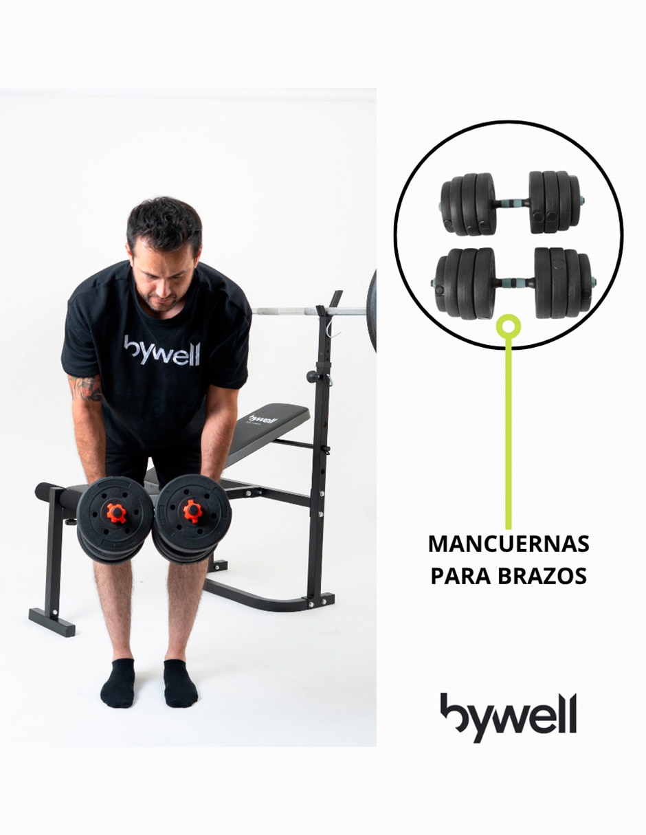 Mancuerna/Set mancuernas/Kit mancuernas De peso variable BYWELL 40 kg 26 piezas