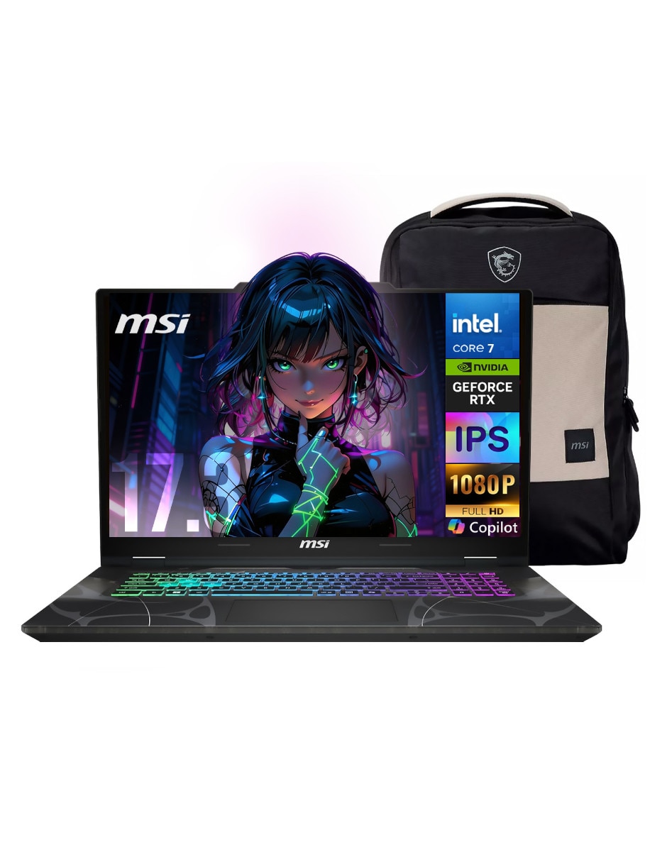 MSI Laptop gamer MSI Cyborg 17 17.3 pulgadas Full HD Intel Core 7 240H NVIDIA GeForce RTX 5060 32 GB RAM 1 TB SSD
