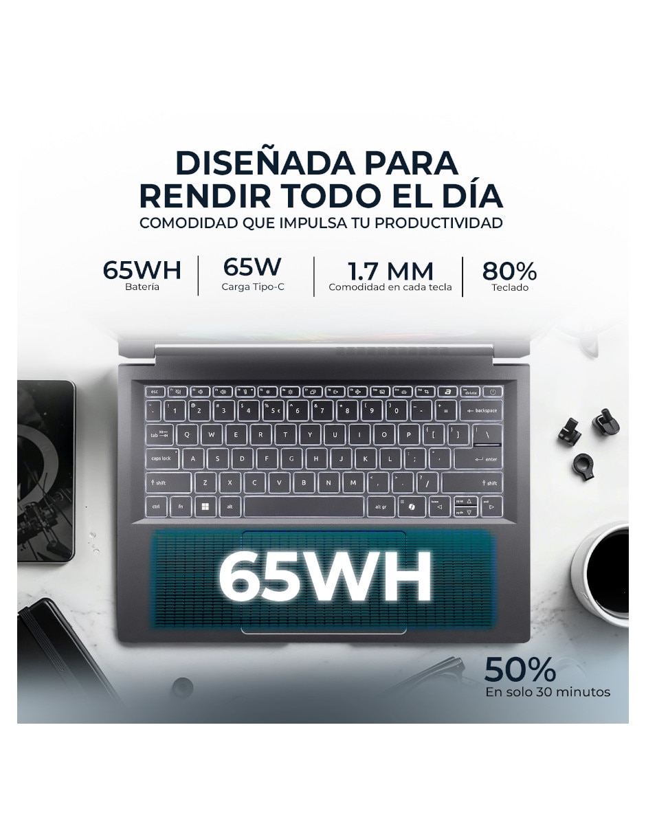 Laptop touch Aspire 14 AI 14 pulgadas Full HD+ Intel Core Ultra 5 226V Intel Arc 16 GB RAM 1 TB SSD 8