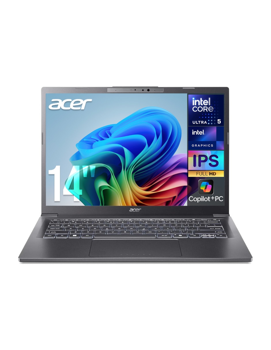 ACER Sí ACER Aspire 14 AI 14 pulgadas Full HD+ Intel Core Ultra 5 226V Intel Arc 16 GB RAM No aplica 1 TB SSD No aplica