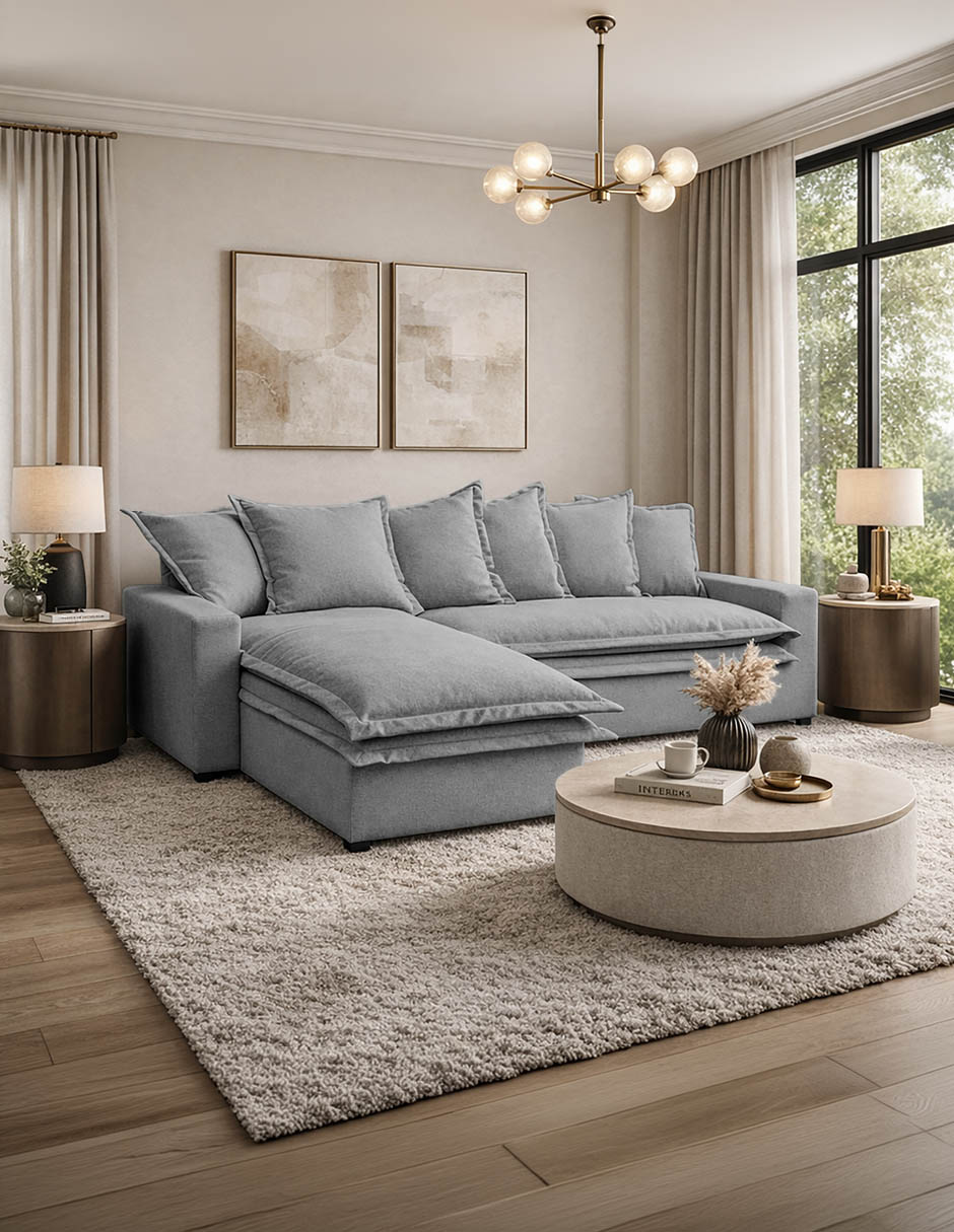 Sala modular Tomás Sofa Otto Liz de poliéster 13