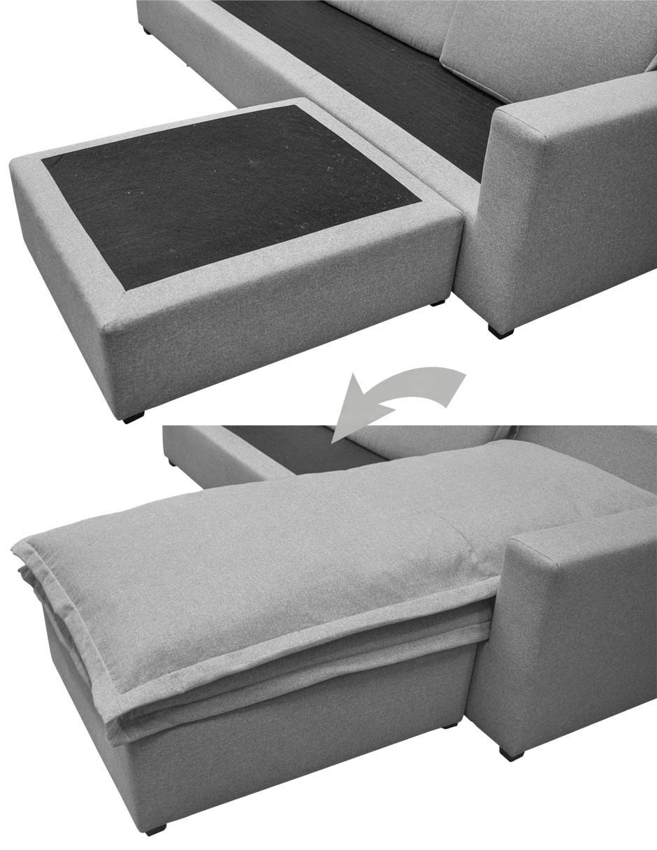 Sala modular Tomás Sofa Otto Liz de poliéster 12