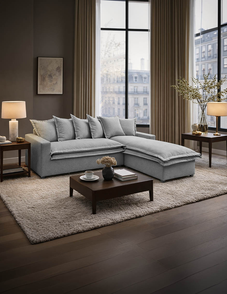 Sala modular Tomás Sofa Otto Liz de poliéster 6