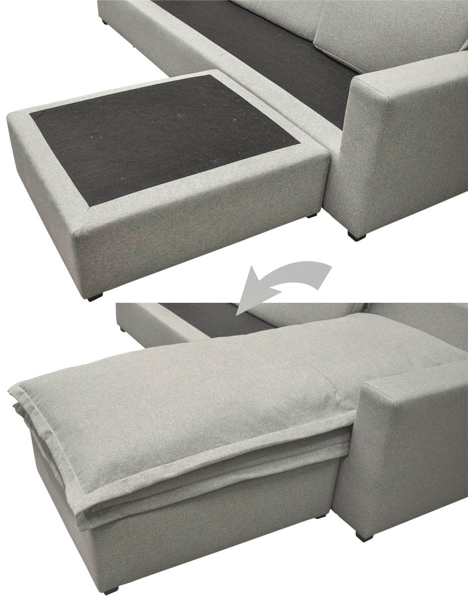 Sala modular tomás sofa otto de poliéster 10