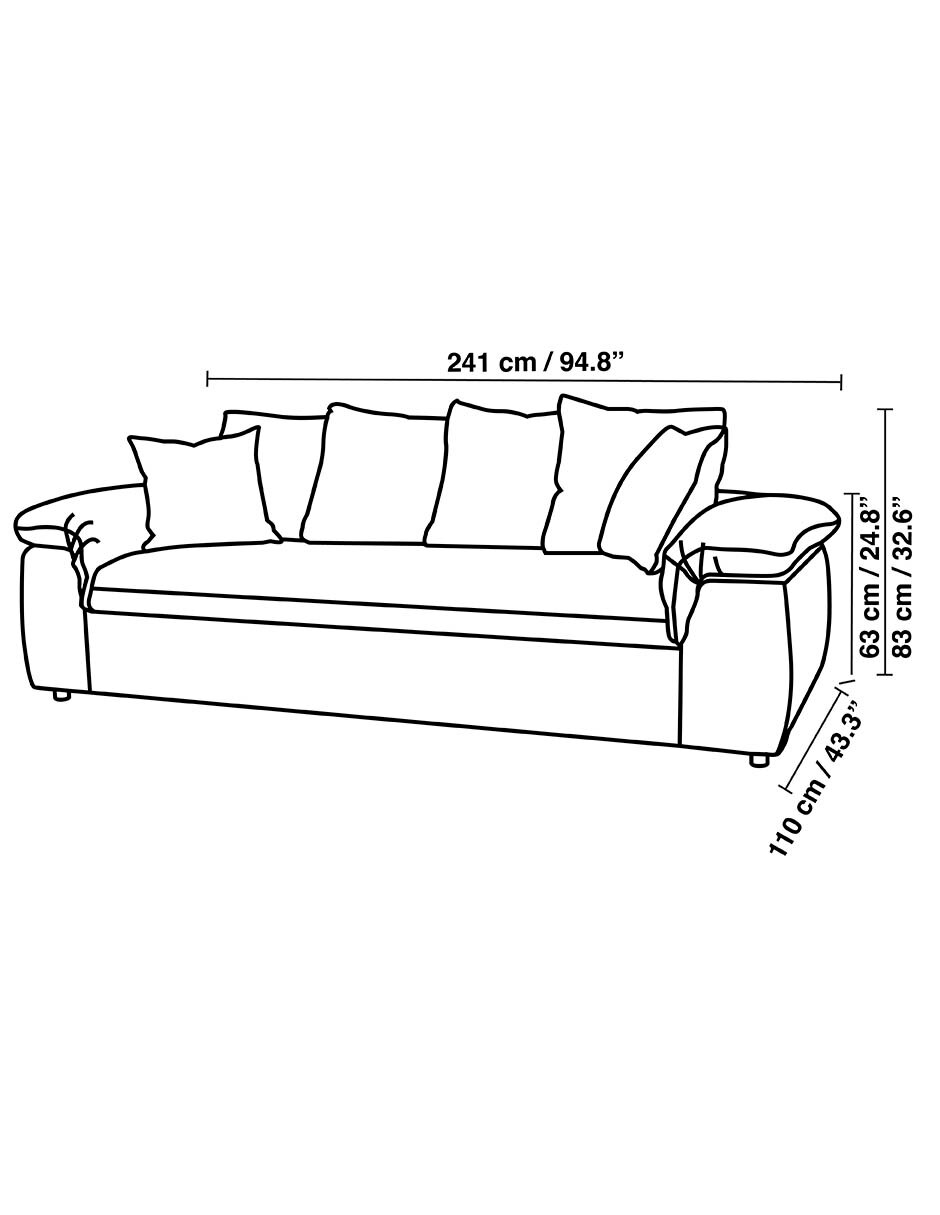 Love seat Paz 9