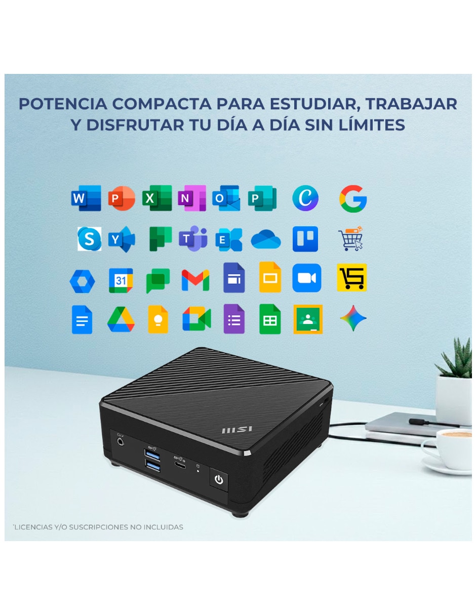 Mini PC MSI CUBINADL-N10016256 Intel N100 16 GB RAM 256 GB SSD